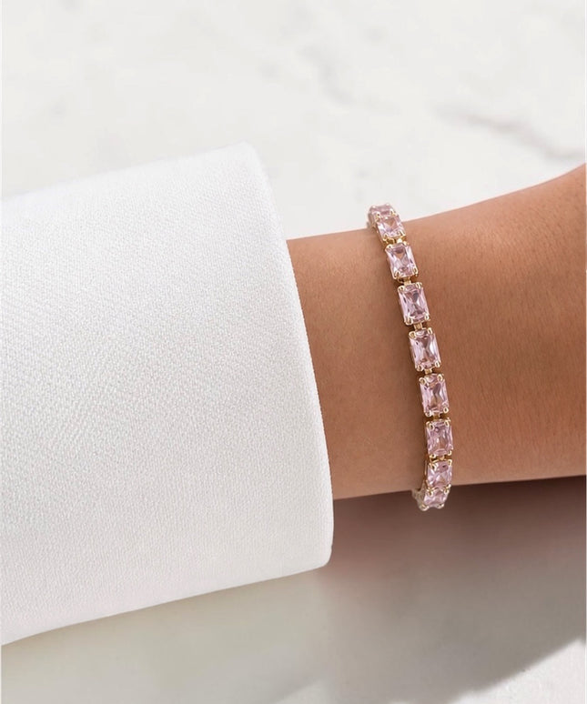 Classic Tennis Armband Rose