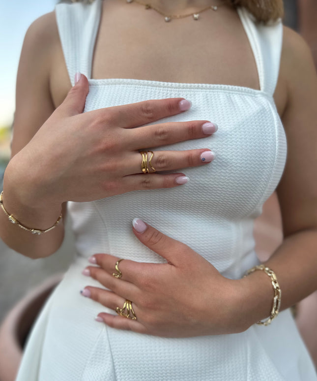 Triple Wave Ring