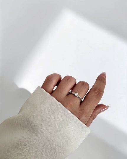 Twist Solitaire Ring