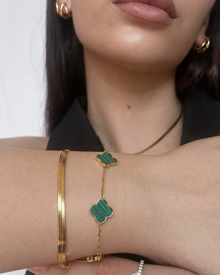 Clover Olive Armband
