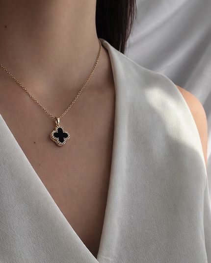 Duo Frame Clover Kette