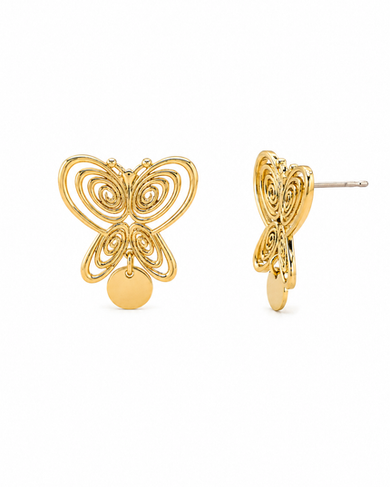 Butterfly Coin Ohrstecker