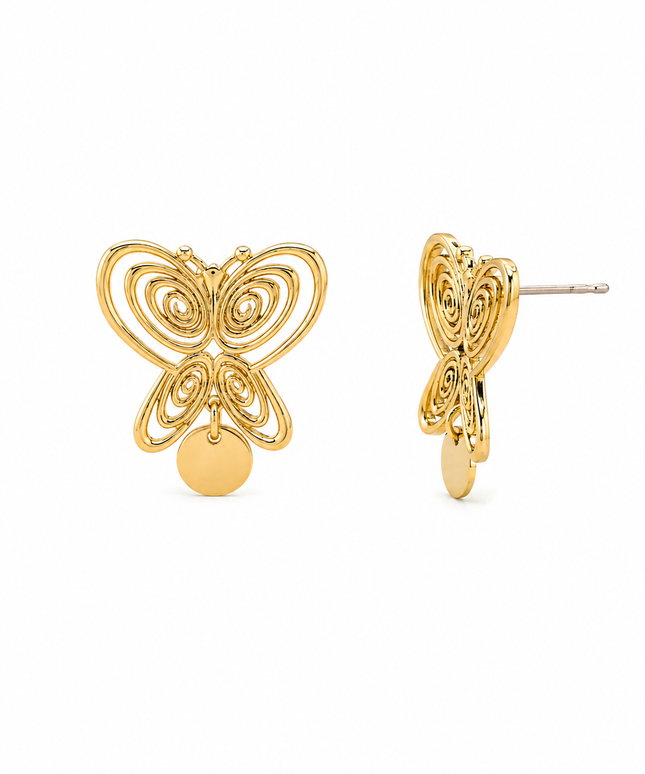 Butterfly Coin Ohrstecker