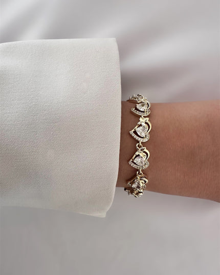 Heart & Butterfly Armband
