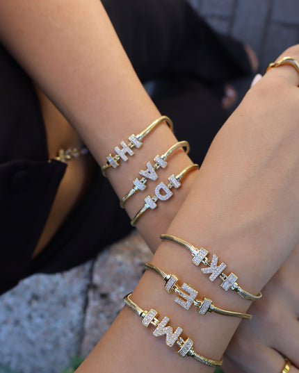 Amarose Initial Armband