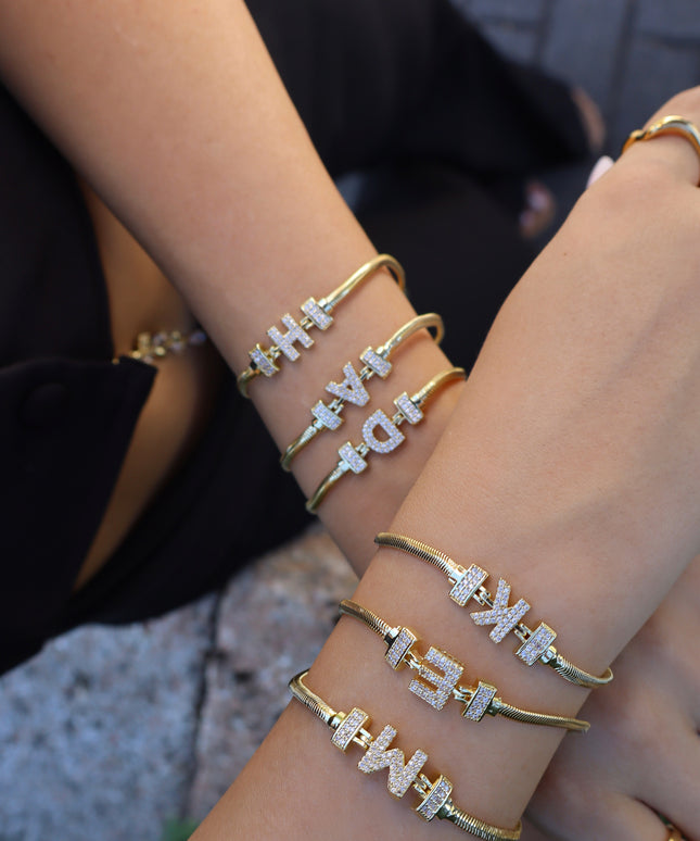 Amarose Initial Armband