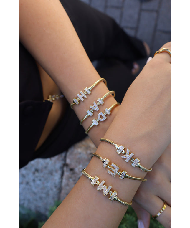 Amarose Initial Armband
