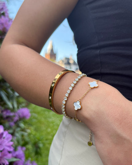 Classic Tennis Armband Golden