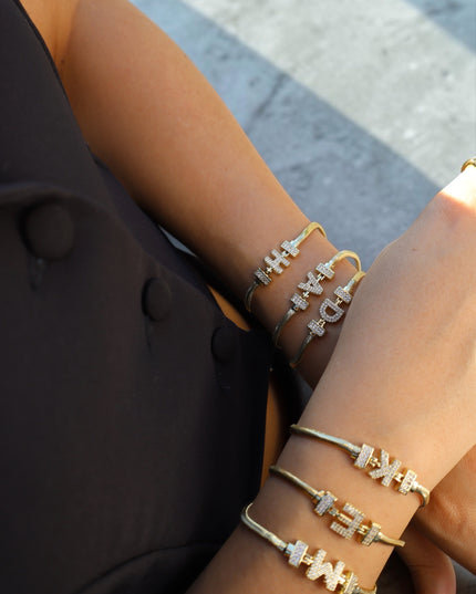 Amarose Initial Armband