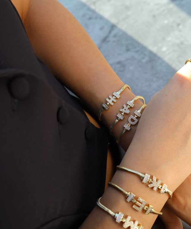 Amarose Initial Armband