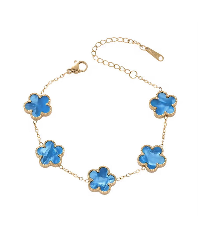 Ocean Gold Clover Armband