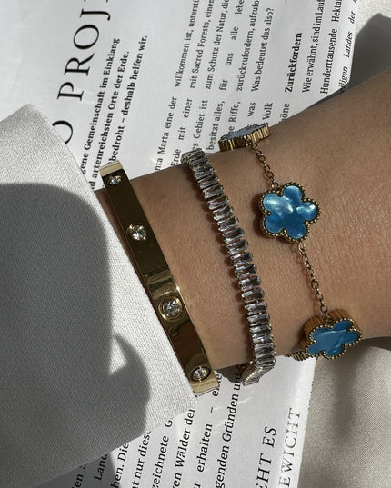Ocean Gold Clover Armband