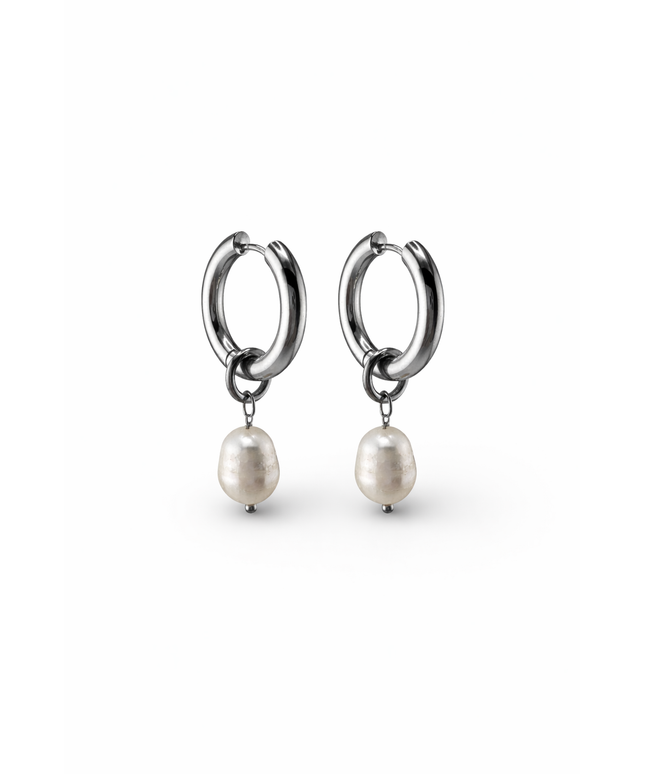 Perla Creolen Silver