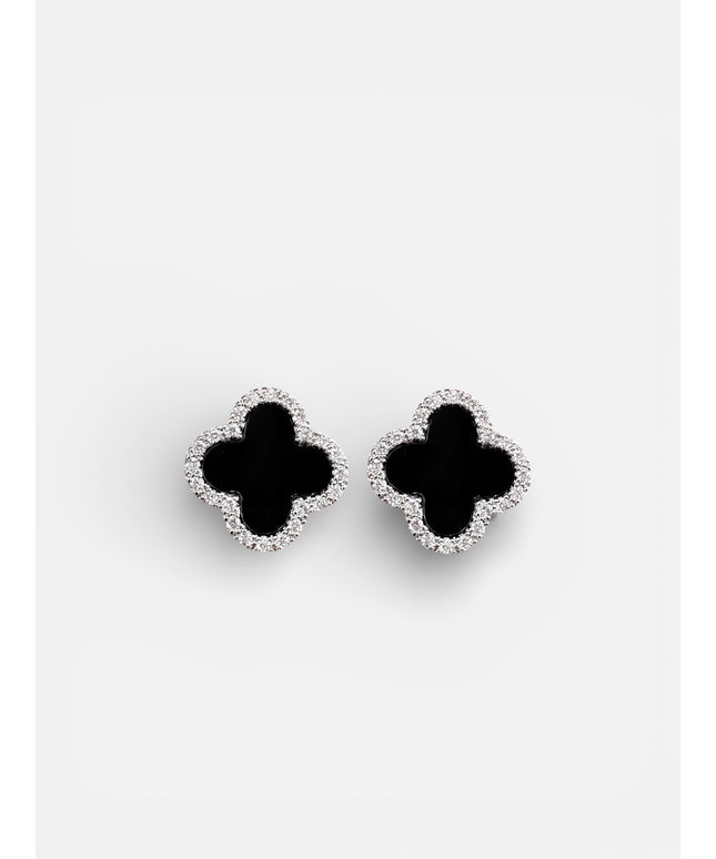 Clover Noir Ohrstecker