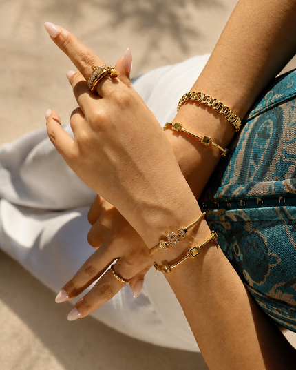 Amarose Initial Armband