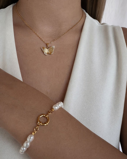 Pearl Link Armband