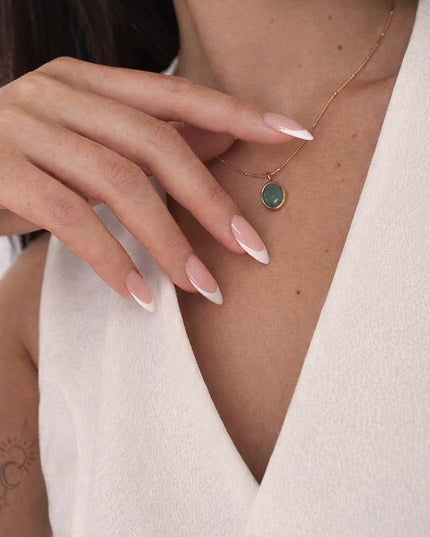 Forma Oval Turquoise Halskette
