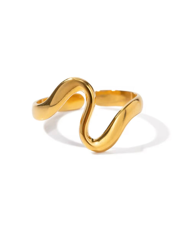 Abstract Wave Ring