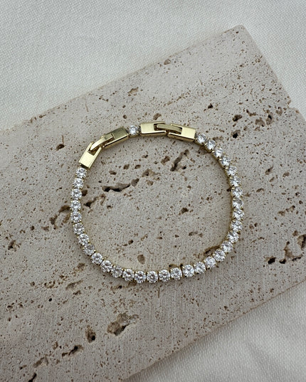 Classic Tennis Armband Golden