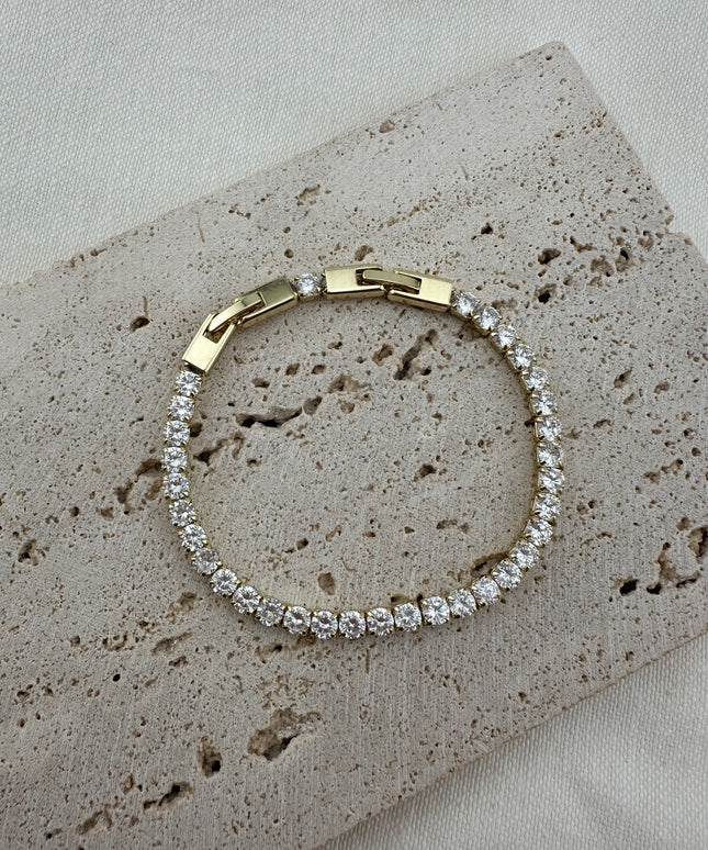Classic Tennis Armband Golden
