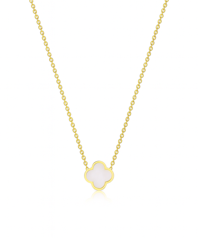 Velora Clover Halskette Snow oder Noir