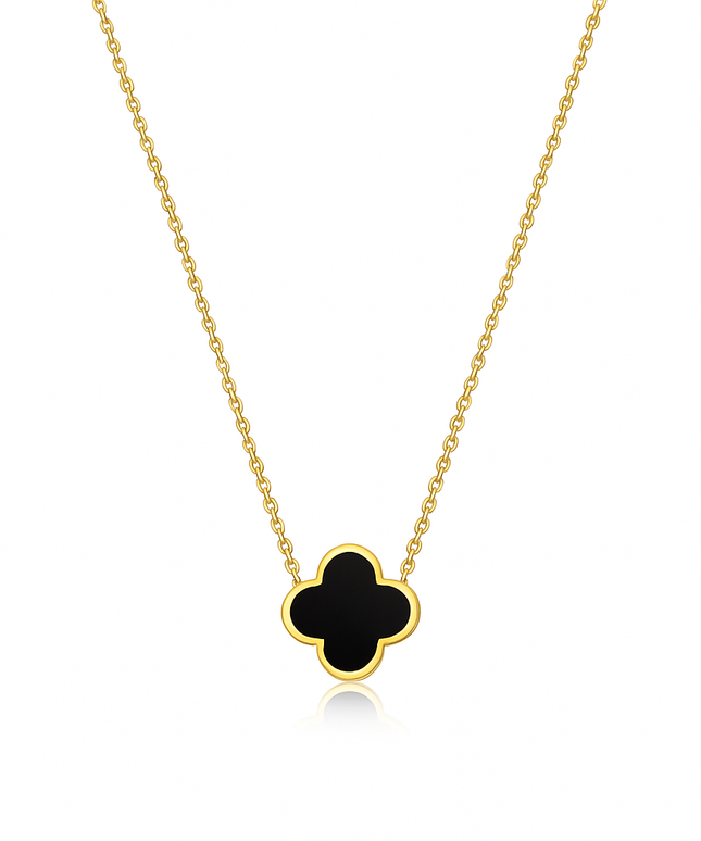 Velora Clover Halskette Snow oder Noir