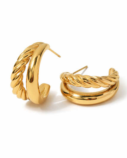 Twisted Elegance Hoops
