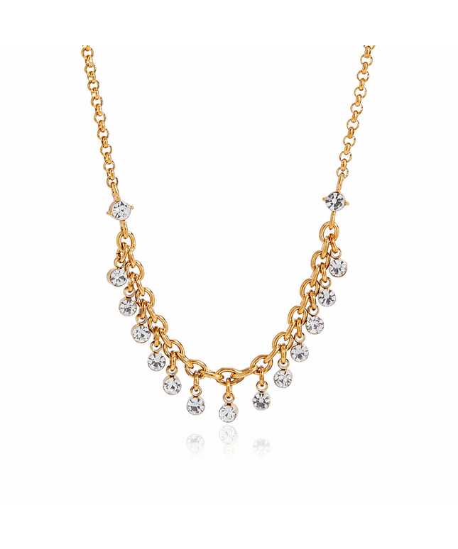 Crystal Fringe Halskette