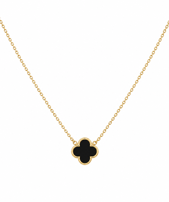 Velora Clover Halskette Snow oder Noir