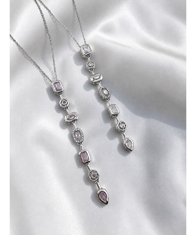 Sunset Line Halskette - Silber