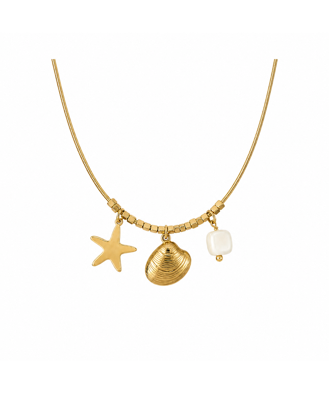 Sea Shell Charm Halskette