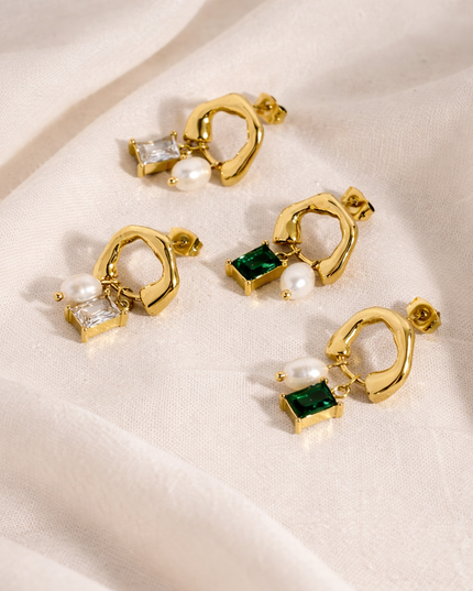 Pearl Stone Creolen