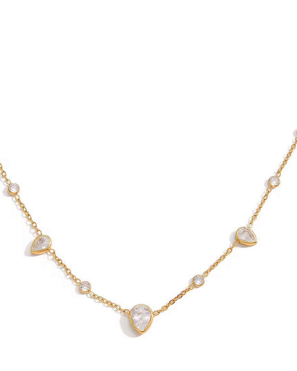 Diamond Pear Halskette