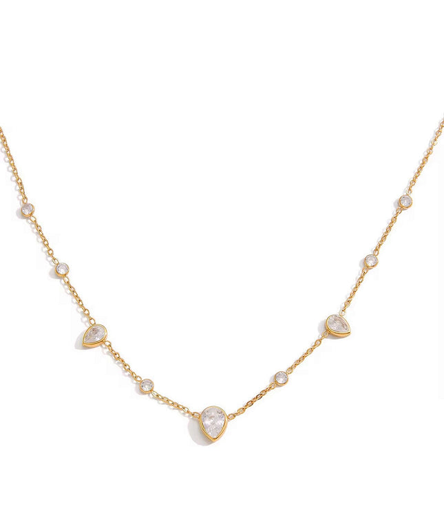 Diamond Pear Halskette