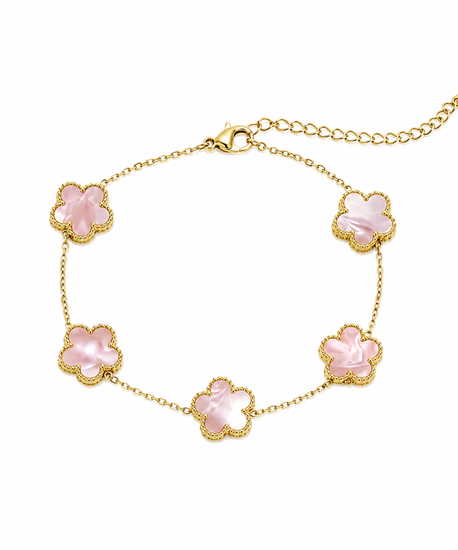 Ocean Gold Clover Armband
