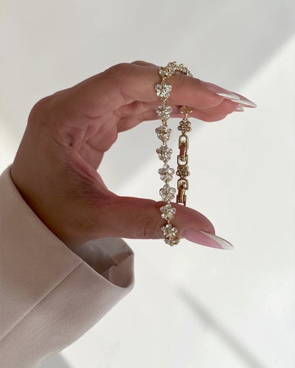 Flora Crystal Armband