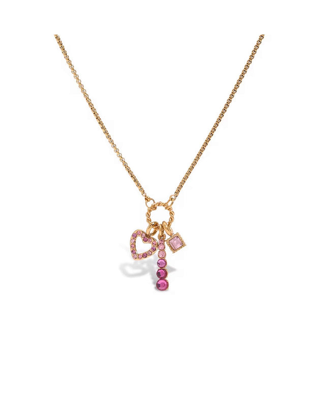 Charm Pink Heart Halskette