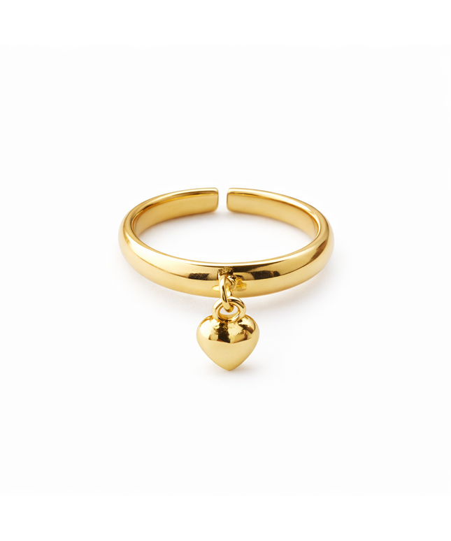 Heart Charm Ring