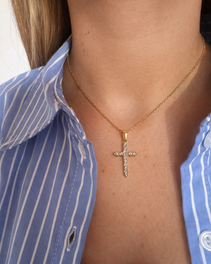 Cross Pavé Kette