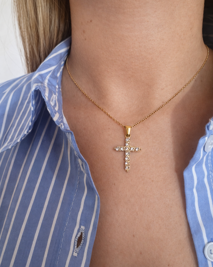 Cross Pavé Kette