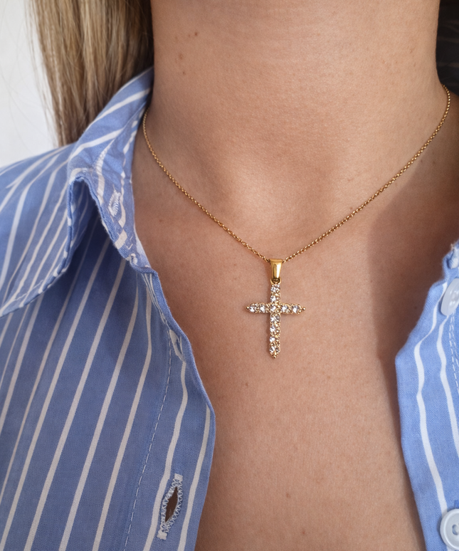 Cross Pavé Kette