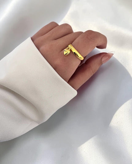 Heart Charm Ring