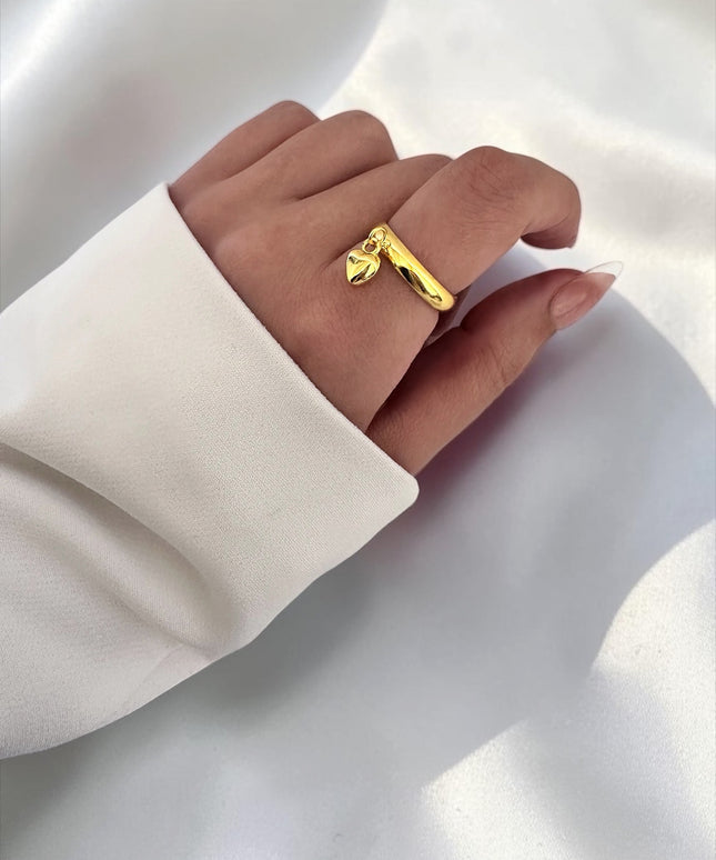 Heart Charm Ring