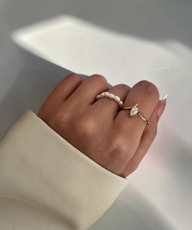 Diamond Stone Ring