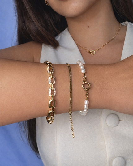Pearl Link Armband