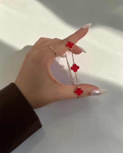 Clover Rouge Armband