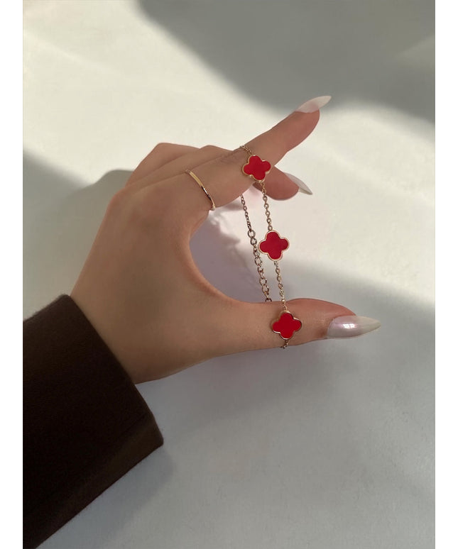 Clover Rouge Armband
