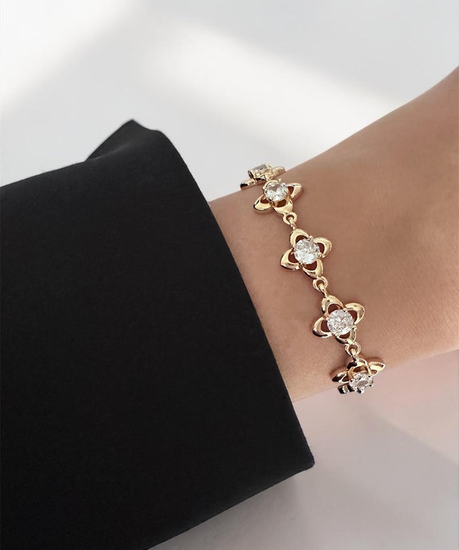 Crystal Clover Armband