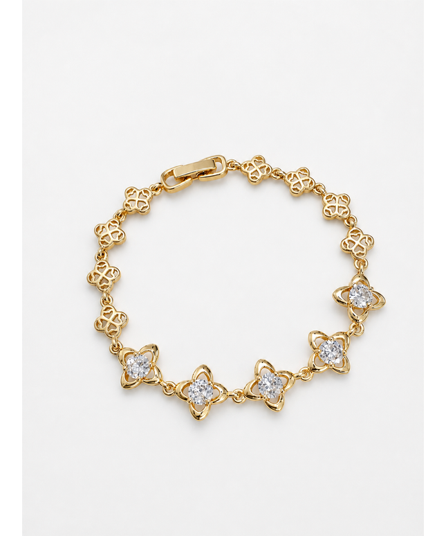 Crystal Clover Armband