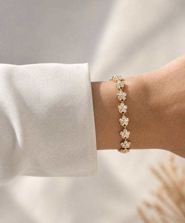 Flora Crystal Armband